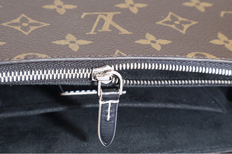 LOUIS VUITTON M44115 CHAIN IT BLACK CALFSKIN x MONOGRAM SILVER HARDAWARE, GOLD HARDWARE WITH STRAPS AND DUST COVER
