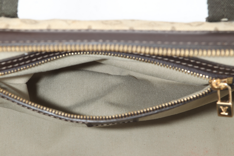 LOUIS VUITTON MINI JOSEPHINE PM BEIGE MINI LIN CANVAS GOLD HARDWARE NO DUST COVER
