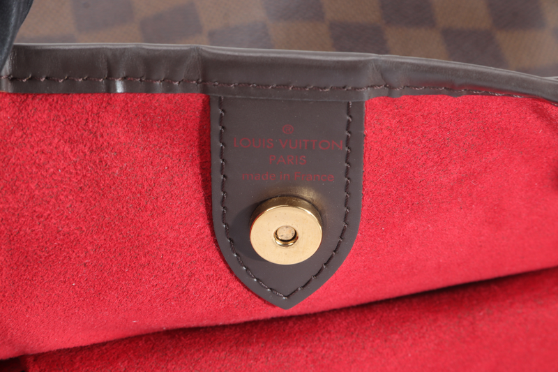 LOUIS VUITTON GALLIERA PM DAMIER EBENE CANVAS GOLD HARDWARE WITH DUST COVER