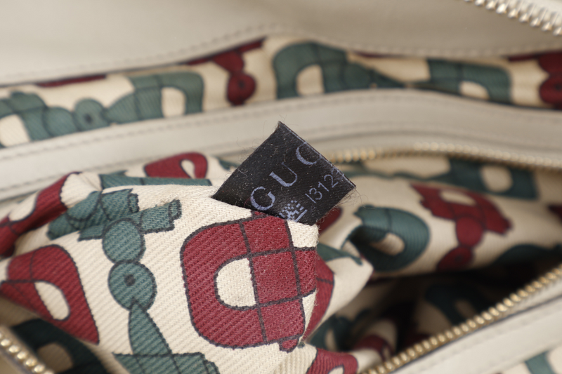 GUCCI GG GUCCISIMA SHOULDER BAG BEIGE LEATHER GOLD HARDWARE NO DUST COVER