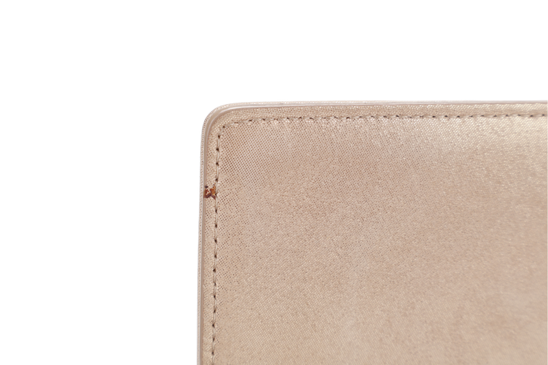 DIOR DIORAMA SMALL METALLIC BEIGE SUEDE SILVER HARDWARE 01-BO-0125 WITH CARD, DUST COVER AND BOX