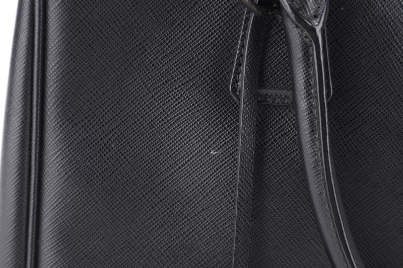 PRADA BLACK GALLERIA SMALL SAFFIANO LEATHER GOLD HARDWARE WITH STRAPS NO DUST COVER