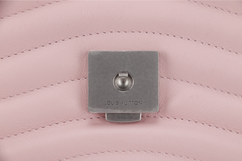 LOUIS VUITTON NEW WAVE CHAIN BAG MM (M51944) PINK CALFSKIN SILVER HARDWARE WITH DUST COVER