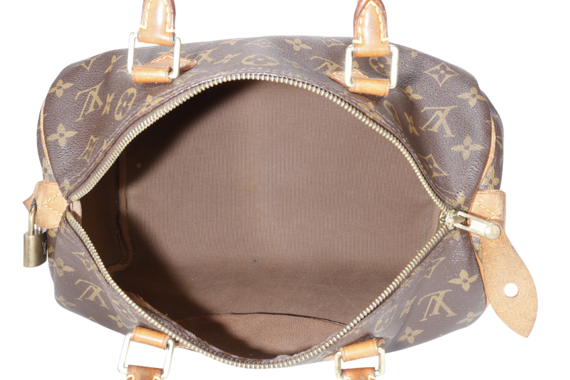 LOUIS VUITTON SPEEDY 30 MONOGRAM CANVAS GOLD HARDWARE NO DUST COVER