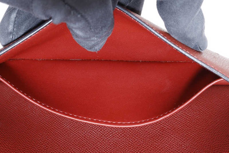 HERMES CONSTANCE ELAN ROUGE H STAMP R (YEAR 2014) EPSOM LEATHER GOLD HARDWARE WITH DUST COVER