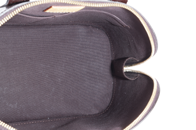 LOUIS VUITTON ALMA PM (M10153) PURPLE VERNIS LEATHER WITH LOCK&KEYS AND DUST COVER