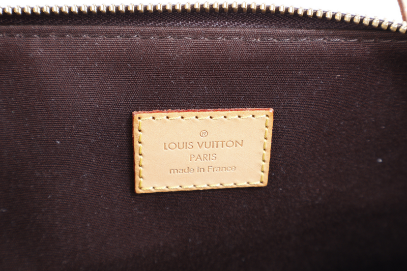 LOUIS VUITTON MONOGRAM VERNIS M93589 AMARANTE BELLEVUE GM WITH DUST COVER