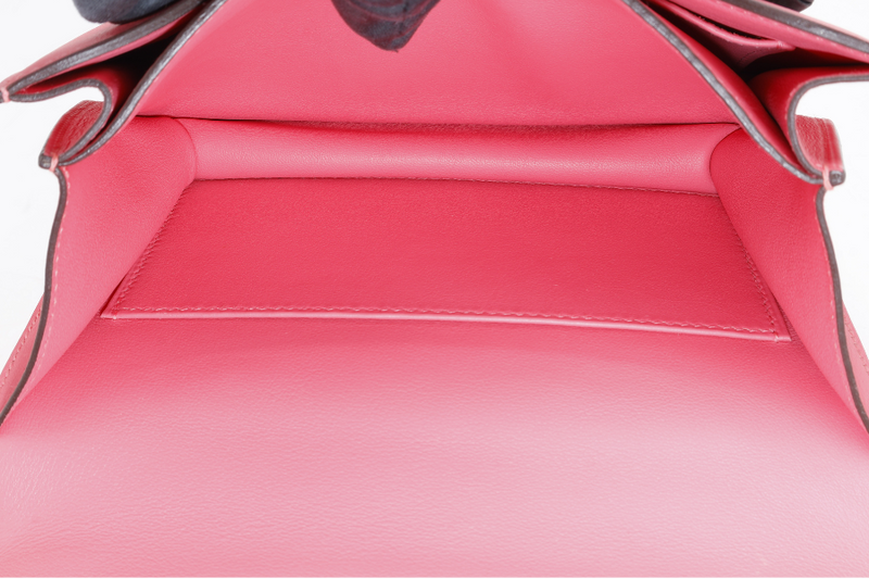 HERMES CONSTANCE 18 STAMP A (YEAR 2017) ROSE AZALEE SWIFT LEATHER SILVER HARDWARE WITH DUST COVER