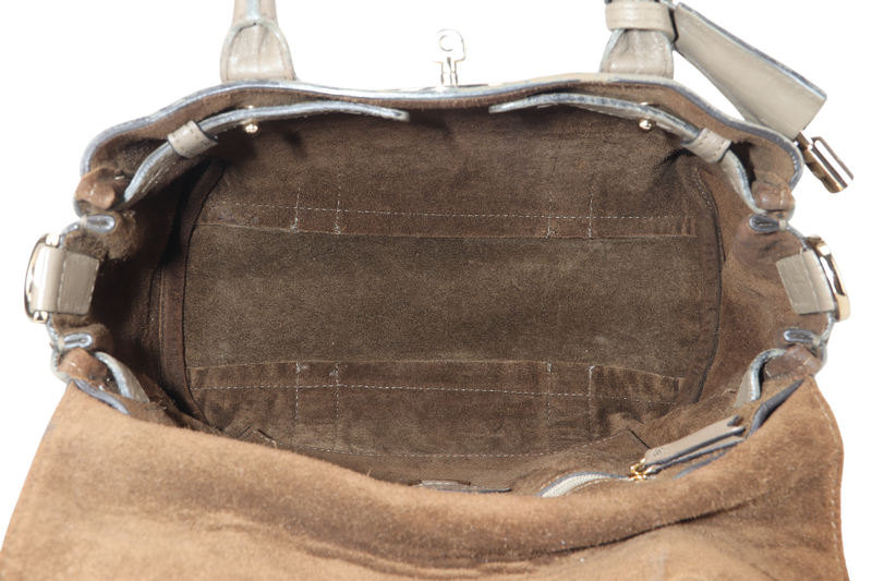 MULBERRY BAYSWATER SMALL SATCHEL BROWN LEATHER GOLD HARDWARE WITH STRAPS NO DUST COVER