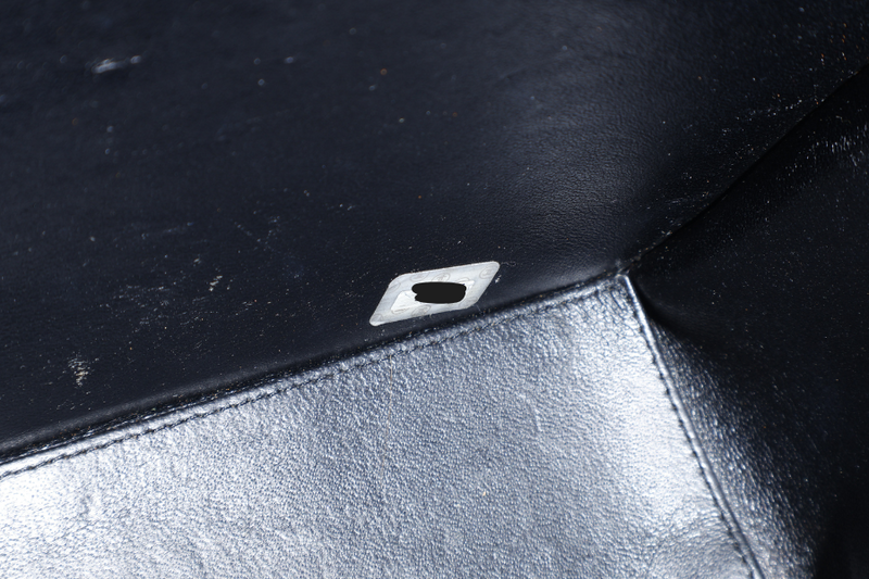 CHANEL TOP HANDLE BAG (500xxxx) BLACK CAVIAR LEATHER GOLD HARDWARE WITH DUST COVER