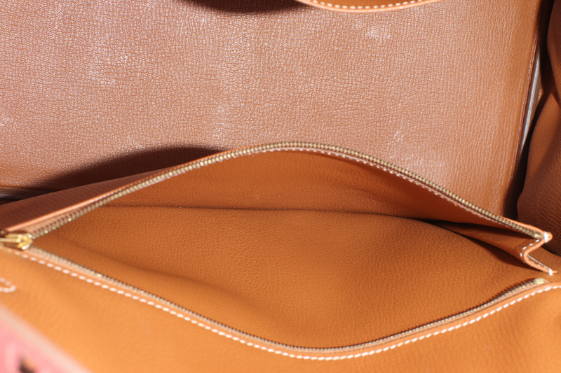 HERMES BIRKIN 35 VERSO ROSE JAIPUR x GOLD EPSOM LIGHT GOLD HARDWARE STAMP P (YEAR 2012) WITH KEYS, LOCK AND DUST COVER