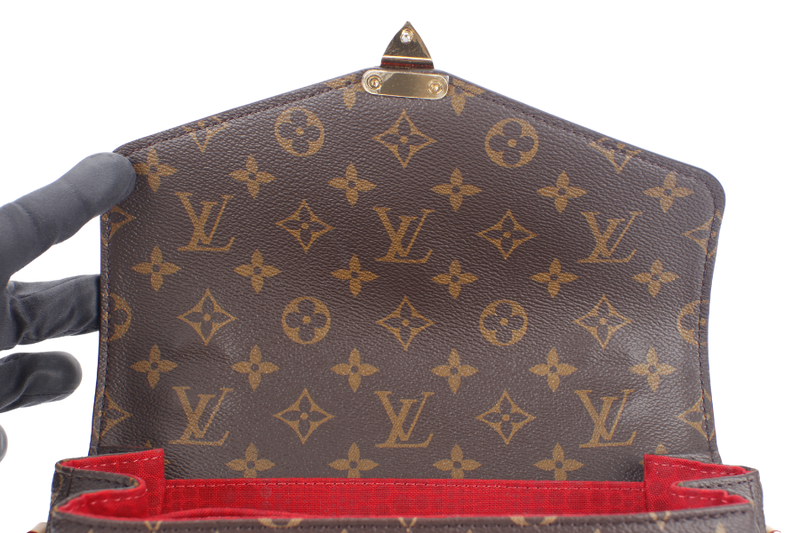 LOUIS VUITTON YAYOI KUSAMA POCHETTE METIS (M46384) MONOGRAM CANVAS WITH STRAP AND DUST COVER