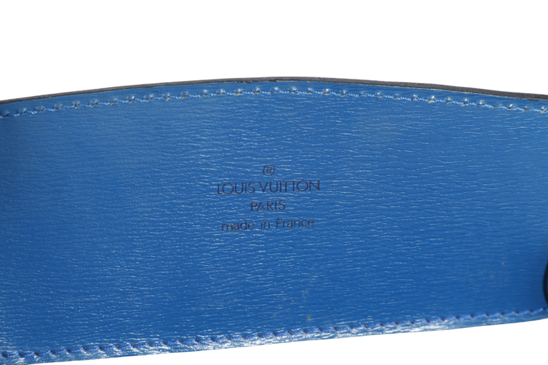 LOUIS VUITTON M52255 CLUNY SHOULDER BAG BLUE EPI LEATHER GOLD HARDWARE NO DUST COVER