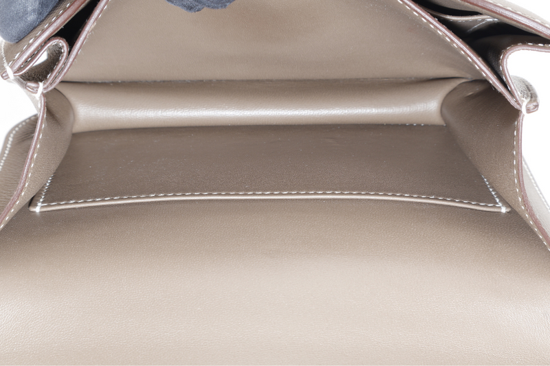 HERMES CONSTANCE 18 STAMP U (YEAR 2022) ETOUPE EPSOM GOLD HARDWARE WITH DUST COVER