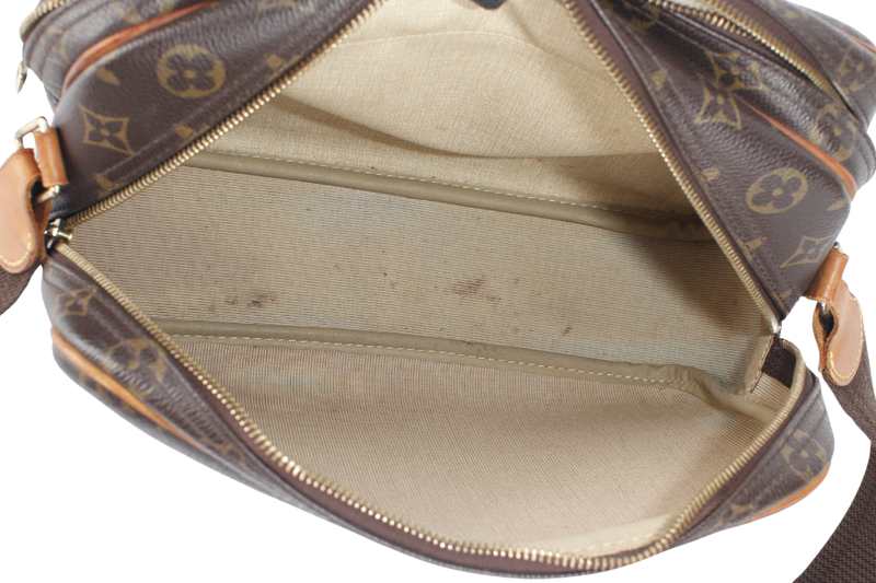 LOUIS VUITTON REPORTER PM (M45254) MONOGRAM CANVAS GOLD HARDWARE WITH DUST COVER