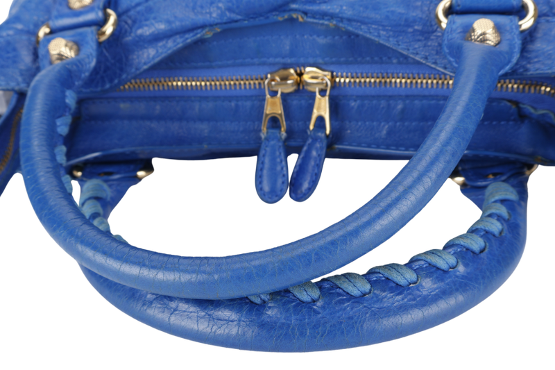 BALENCIAGA GIANT CITY ELECTRIC BLUE GOLD HARDWARE NO DUST COVER