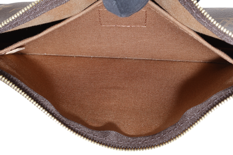 LOUIS VUITTON MULTI POCHETTE ACCESSOIRES KHAKI GREEN WITH DUST COVER AND BOX