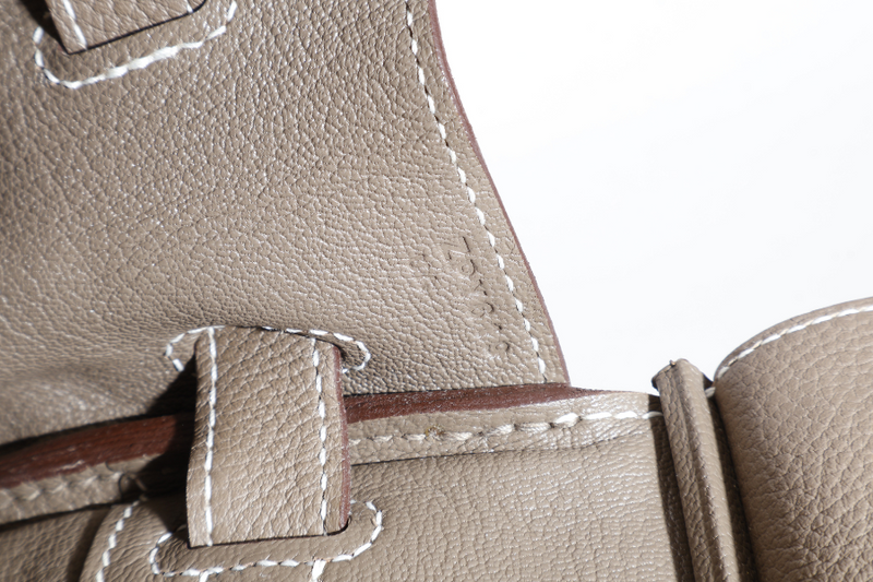 HERMES BIRKIN 30 STAMP Z (YEAR 2021) ETOUPE TOGO LEATHER GOLD HARDWARE WITH KEYS, LOCK AND DUST COVER