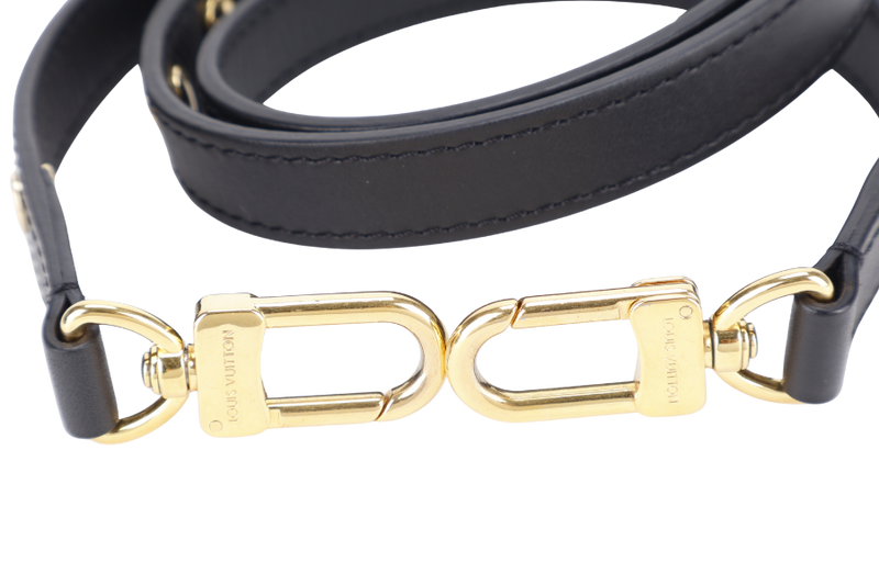 LOUIS VUITTON M80399 MULTI POCHETTE ACCESSORIES BLACK GIANT MONOGRAM EMPREINTE LEATHER GOLD HARDWARE WITH CHAIN, STRAPS AND DUST COVER