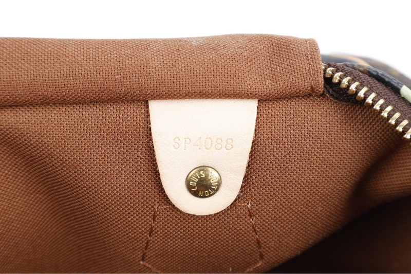 LOUIS VUITTON SPEEDY 30 STEPHEN SPROUSE GOLD HARDWARE WITH KEYS & LOCK AND DUST COVER