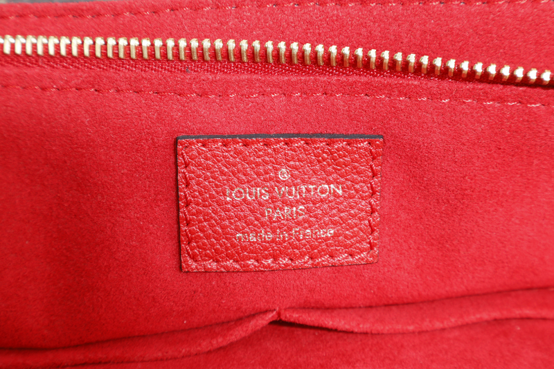 LOUIS VUITTON SURENE MM CERISE MONOGRAM CANVAS GOLD HARDWARE WITH DUST COVER