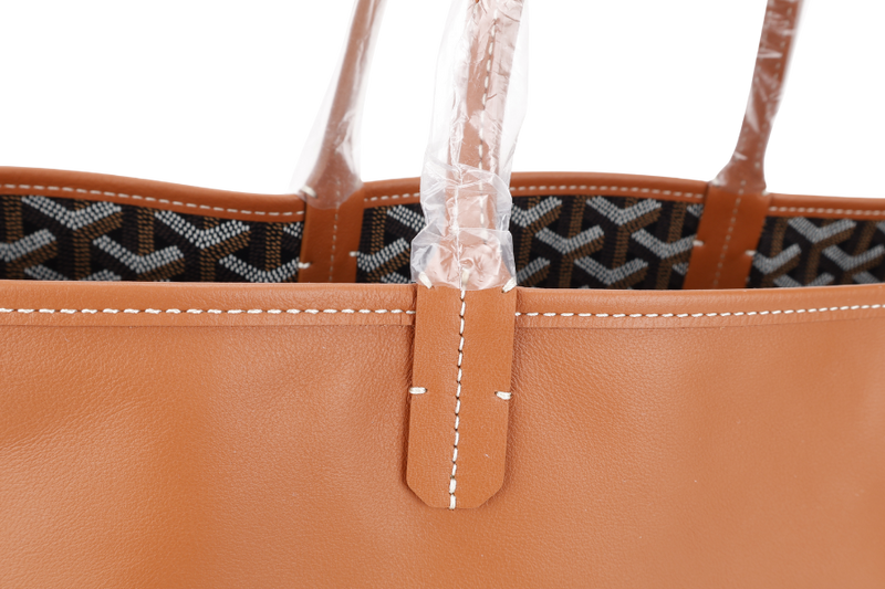 GOYARD ANJOU PM BAG BLACK AND TAN COLOR WITH DUST COVER