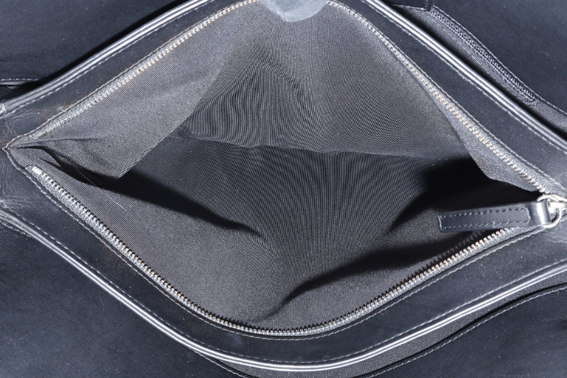 CHANEL QUILTED BLACK TOP HANDLE BAG (2194xxxx) RUTHENIUM HARDWARE WITH CARD AND DUST COVER