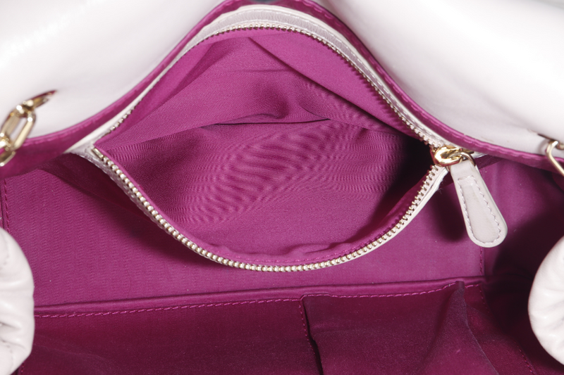 CHRISTIAN DIOR DIOR CANNAGE MILLY LA FORET SMALL (01-BO-0182) PINK LAMBSKIN GOLD HARDWARE WITH DUST COVER