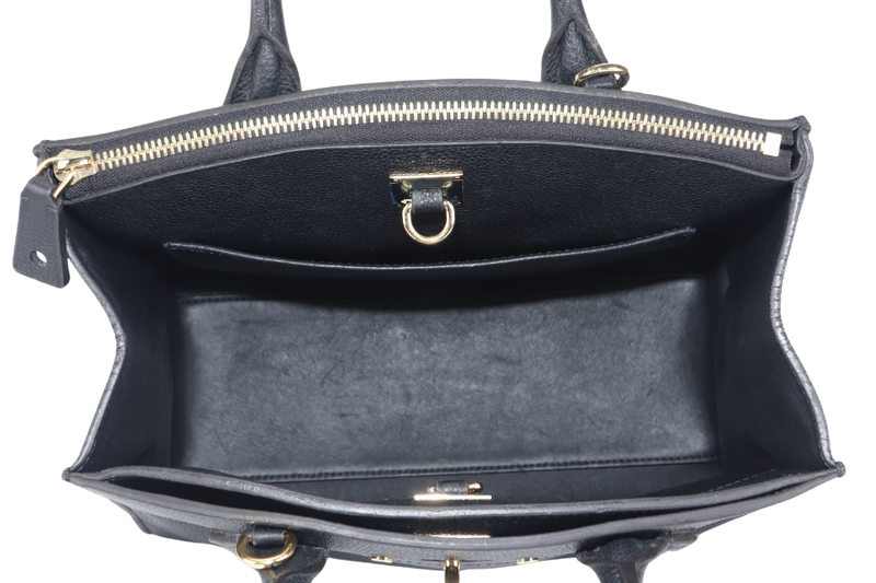 LOUIS VUITTON TAURILLON CITY STEAMER PM BLACK GOLD HARDWARE WITH STRAPS NO DUST COVER