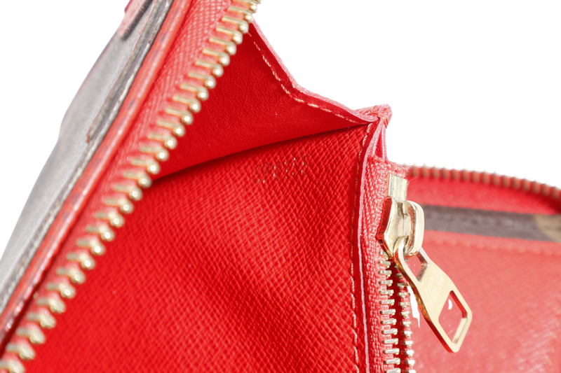 LOUIS VUITTON DAILY ORGANIZER MONOGRAM x ROUGE WALLET MONOGRAM CANVAS GOLD HARDWARE WITH DUST COVER AND BOX