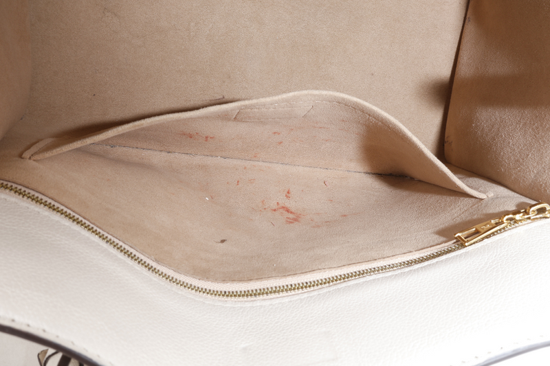 LOUIS VUITTON M20600 ON MY SIDE BEIGE CALF LEATHER GOLD HARDWARE WITH DUST COVER AND STRAPS