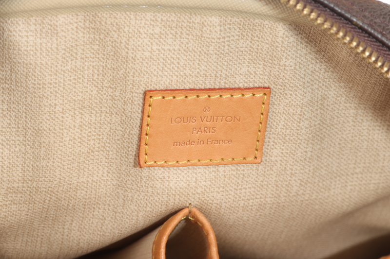 LOUIS VUITTON TROUVILLE HANDBAG MONOGRAM CANVAS GOLD HARDWARE WITH KEYS&LOCK AND DUST COVER