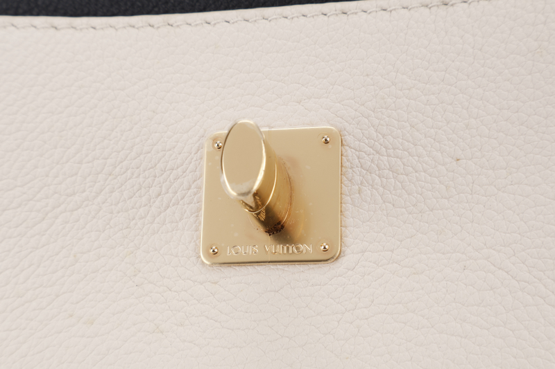 LOUIS VUITTON M58557 LOCKME TENDER NOIR CALFSKIN GOLD HARDWARE WITH DUST COVER AND BOX
