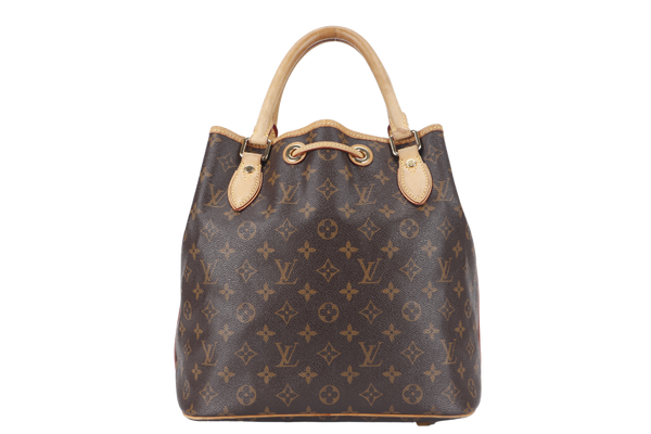 LOUIS VUITTON EDEN NOE 2WAYS BAG (M43520) BROWN MONOGRAM CANVAS GOLD HARDWARE WITH STRAP AND DUST COVER