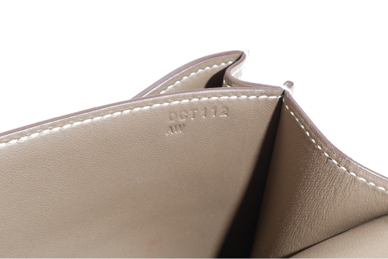 HERMES CONSTANCE 18 STAMP U (YEAR 2022) ETOUPE EPSOM GOLD HARDWARE WITH DUST COVER