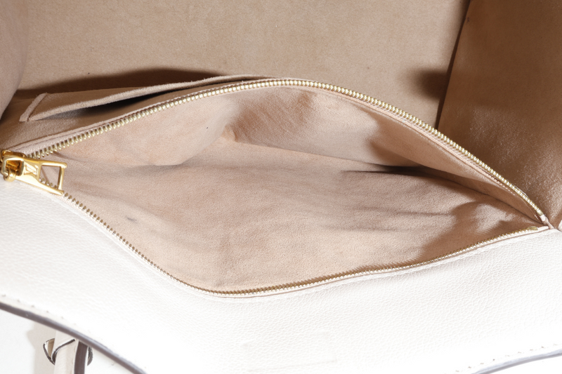 LOUIS VUITTON M20600 ON MY SIDE BEIGE CALF LEATHER GOLD HARDWARE WITH DUST COVER AND STRAPS