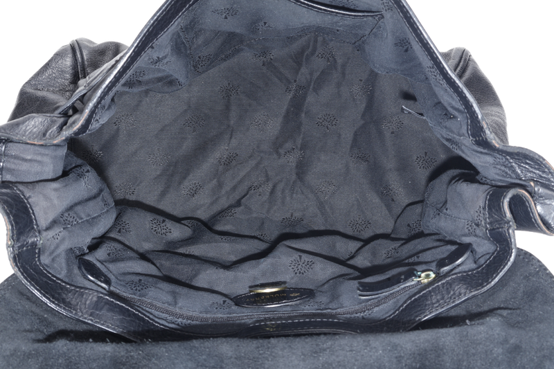 MULBERRY ALEXA SMALL BLACK LEATER 2WAYS BAG GOLD HARDWARE WITH SLING