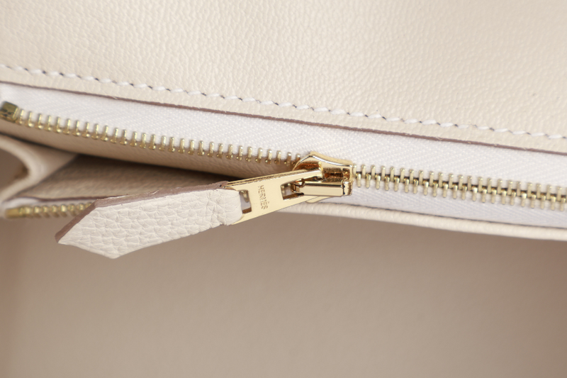 HERMES BIRKIN 25 CRAIE TOGO GOLD HARDWRAE STAMP W (YEAR 2024) WITH TWILLY, KEYS&LOCK AND BOX