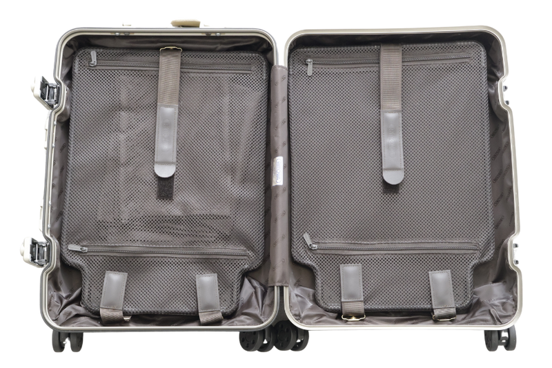 RIMOWA CABIN 19_ LUGGAGE IN ALUMINIUM TITANIUM GOLD