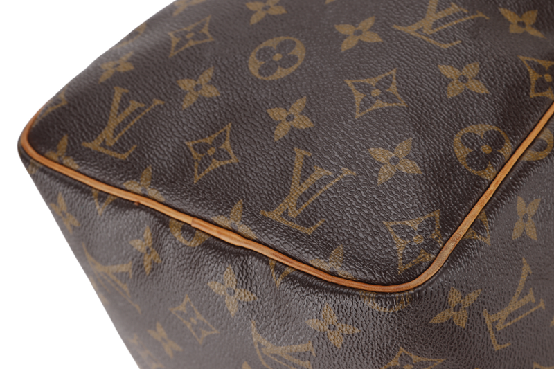 LOUIS VUITTON SPEEDY 30 MONOGRAM CANVAS GOLD HARDWARE WITH PADLOCK, NO KEYS & DUST COVER