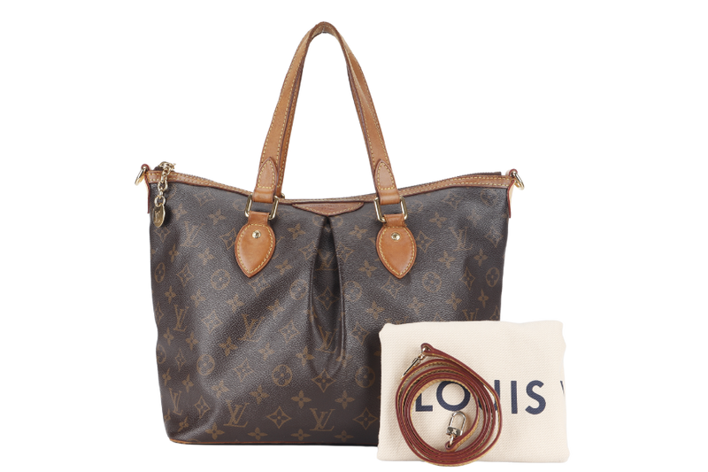 LOUIS VUITTON PALERMO PM (M40145) MONOGRAM COATED CANVAS WITH DUST COVER