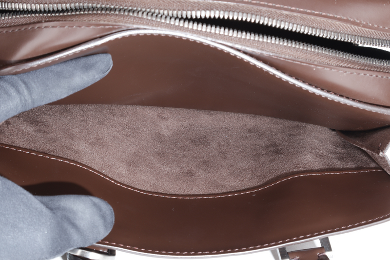 LOUIS VUITTON POINT-NEUF DARK BROWN EPI LEATHER SILVER HARDWARE NO DUST COVER