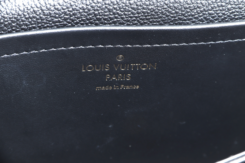 LOUIS VUITTON MARCEAU (M46200) BLACK EMPREINTE LEATHER GOLD HARDWARE WITH STRAP AND DUST COVER