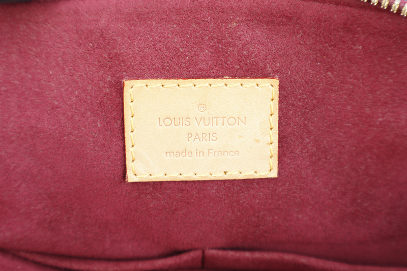 LOUIS VUITTON PALLAS MM MONOGRAM CERISE INTERIOR CANVAS GOLD HARDWARE WITH STRAPS AND DUST COVER
