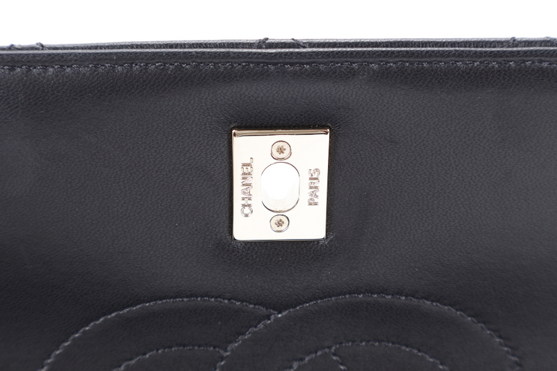 CHANEL TRENDY CC BLACK LAMBSKIN LIGHT GOLD HARDWARE (3126xxxx) WITH CARD, CARE BOOK, DUST COVER AND BOX