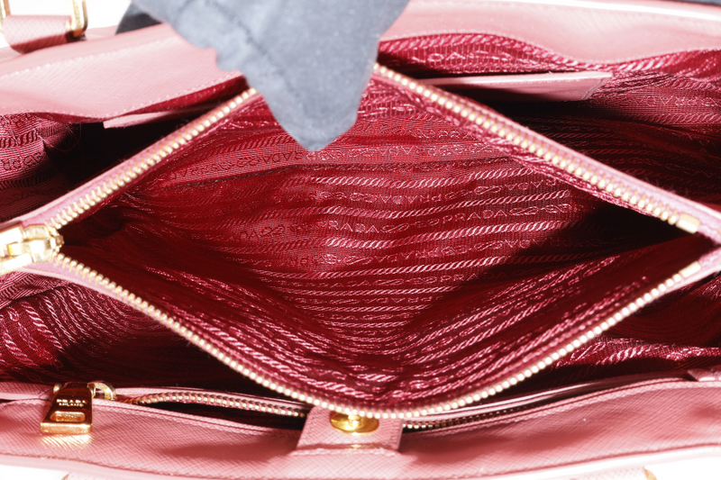 PRADA BN1874 SAFFIANO LUX TAMARIS COLOR GOLD HARDWARE WITH CARD, STRAPS NO DUST COVER