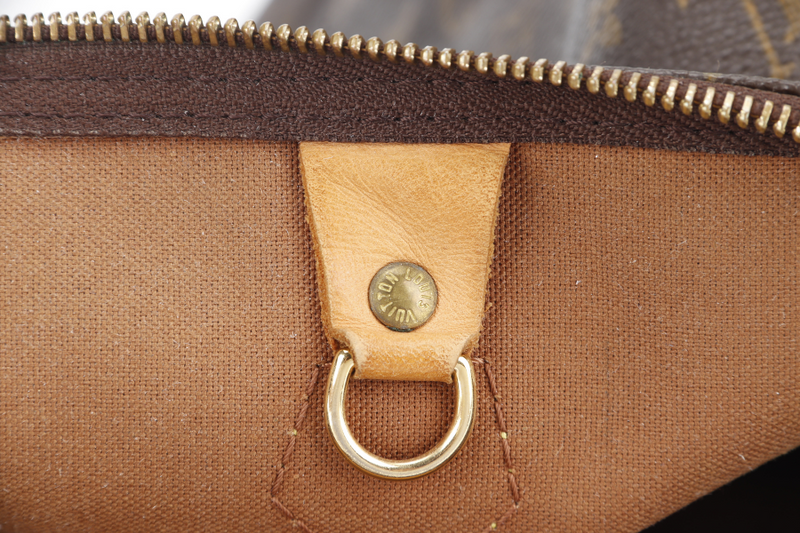 LOUIS VUITTON M41522 SPEEDY 40 MONOGRAM CANVAS GOLD HARDWARE WITH 1 KEY AND PADLOCK WITH DUST COVER