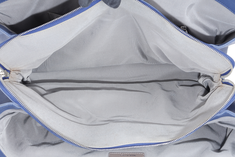 CHANEL TIMELESS SOFT SHOPPER TOTE BLUE CAVIAR LEATHER SILVER HARDWARE (1277xxxx) WITH DUST COVER