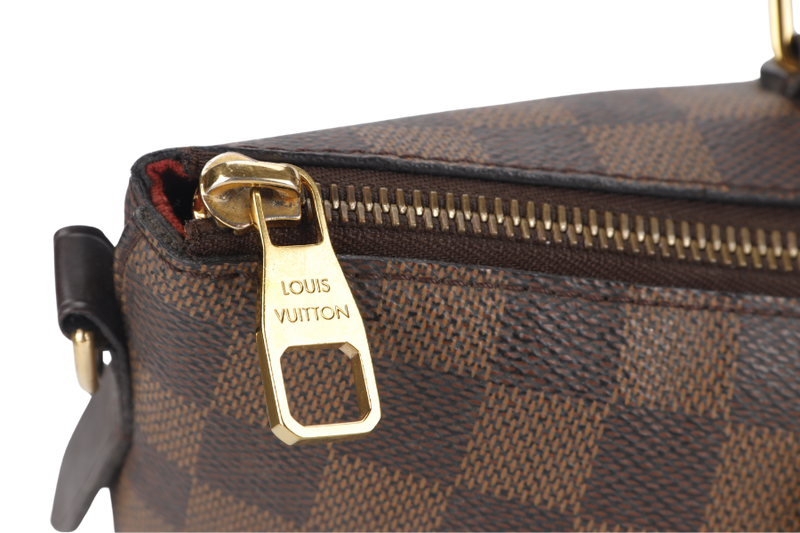 LOUIS VUITTON SIENA MM (N41546) DAMIER EBENE CANVAS GOLD HARDWARE WITH DUST COVER AND BOX