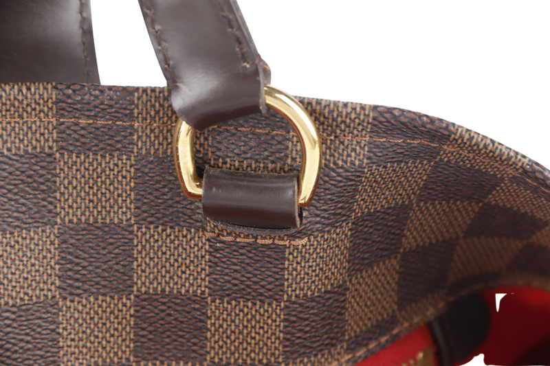 LOUIS VUITTON ROSEBERY CABAS (N41177) DAMIER EBENE CANVAS GOLD HARDWARE WITH DUST COVER AND STRAPS